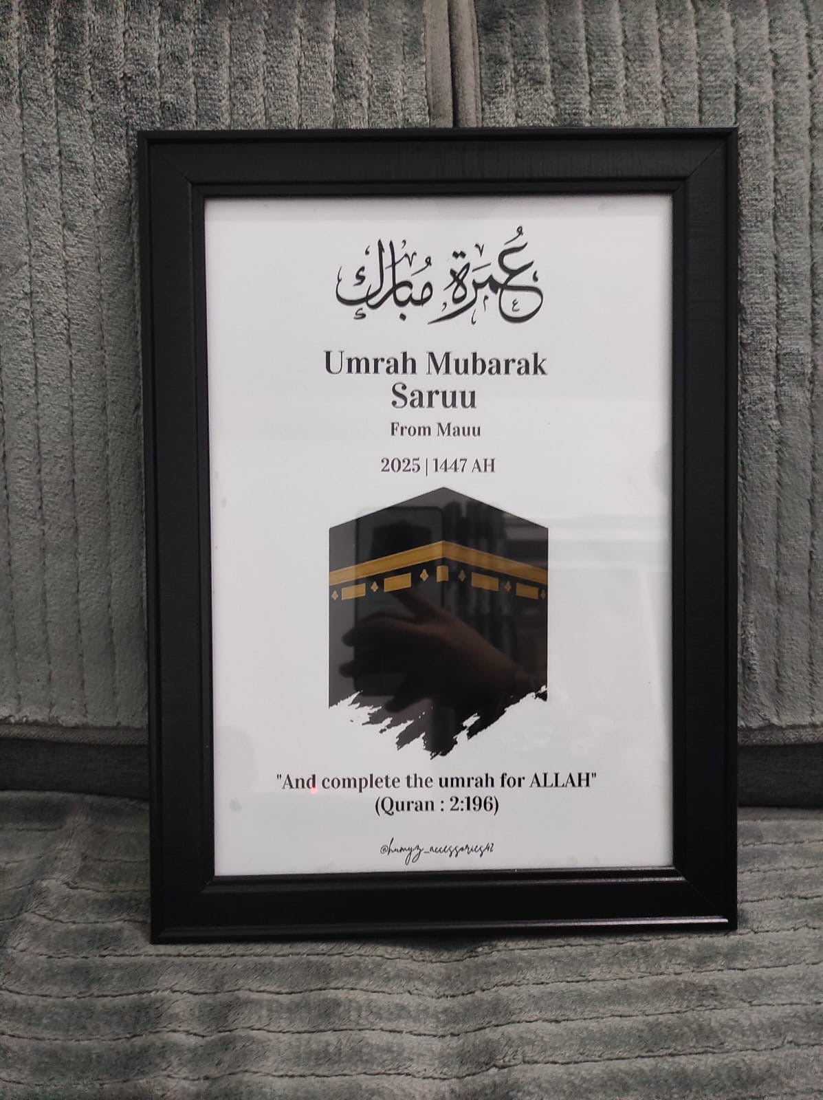 Umrah Mubarak Frame
