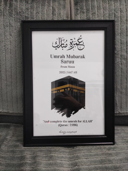 Umrah Mubarak Frame