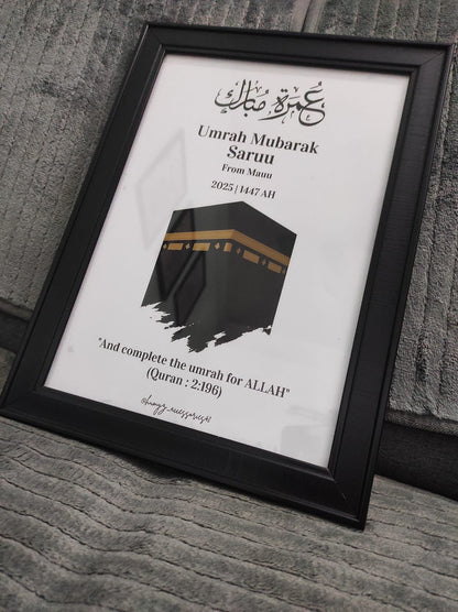 Umrah Mubarak Frame