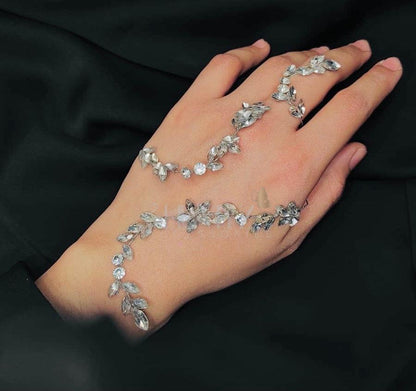 Luxe Crystal Vine Hand jewellery