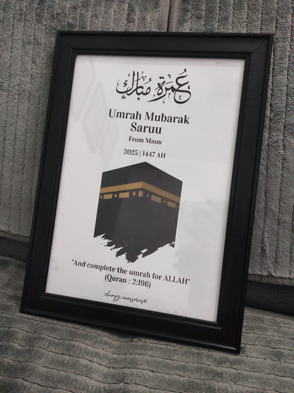Umrah Mubarak Frame